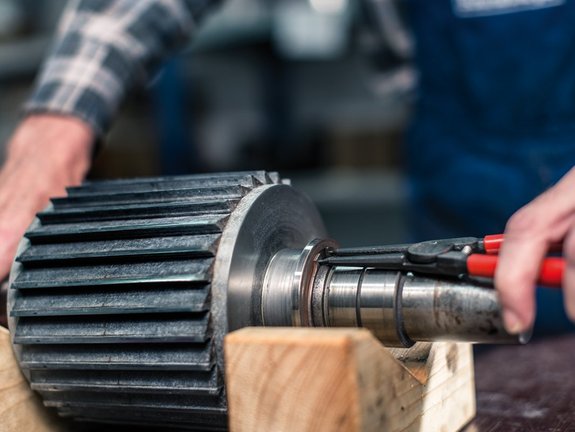 Schneidrotor schärfen und reparieren, Norddeutschland, Hamburg, Lagerungen erneuern Reparatur eines Schneidrotors